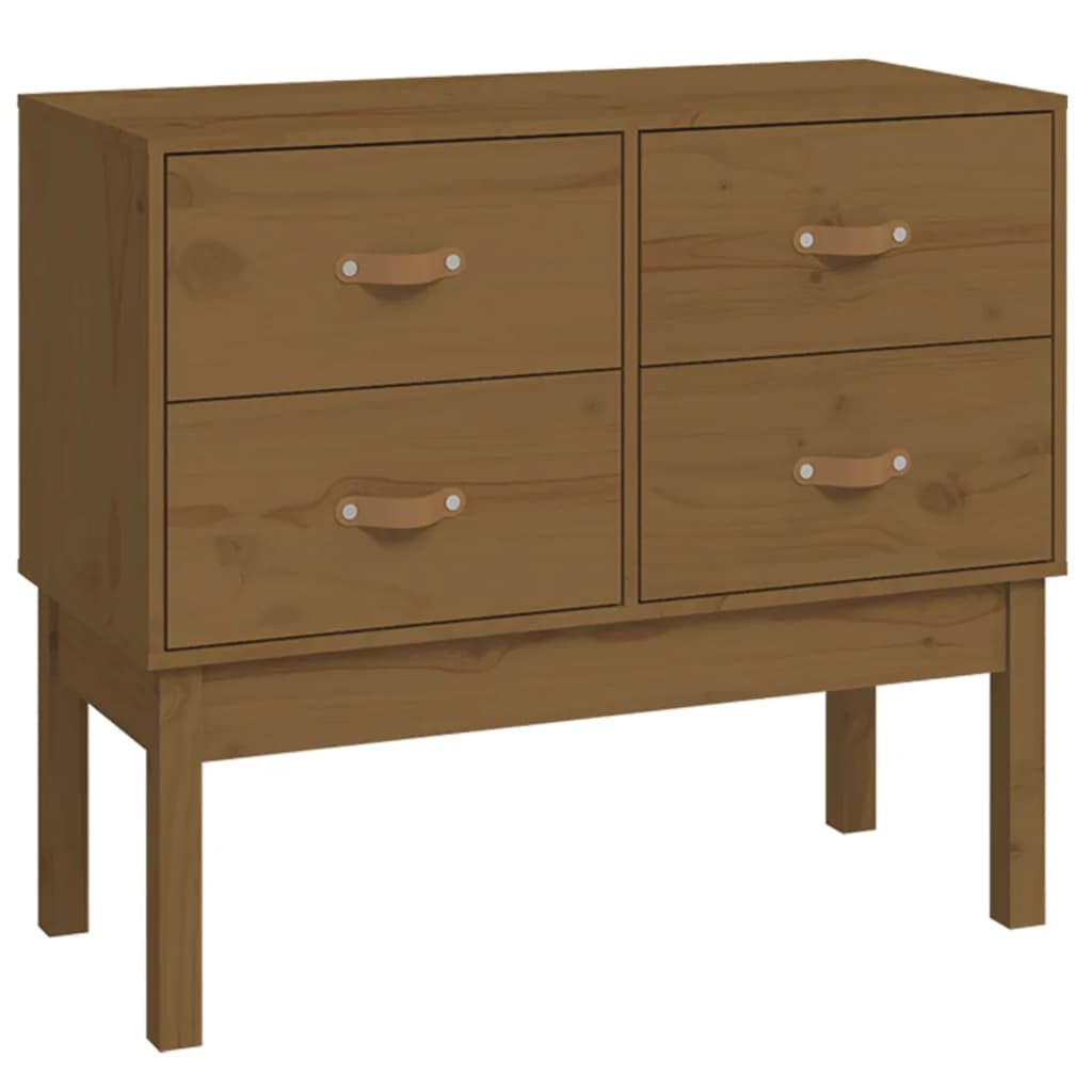 Kommode Honningbrun 90x40x78 cm heltre furu