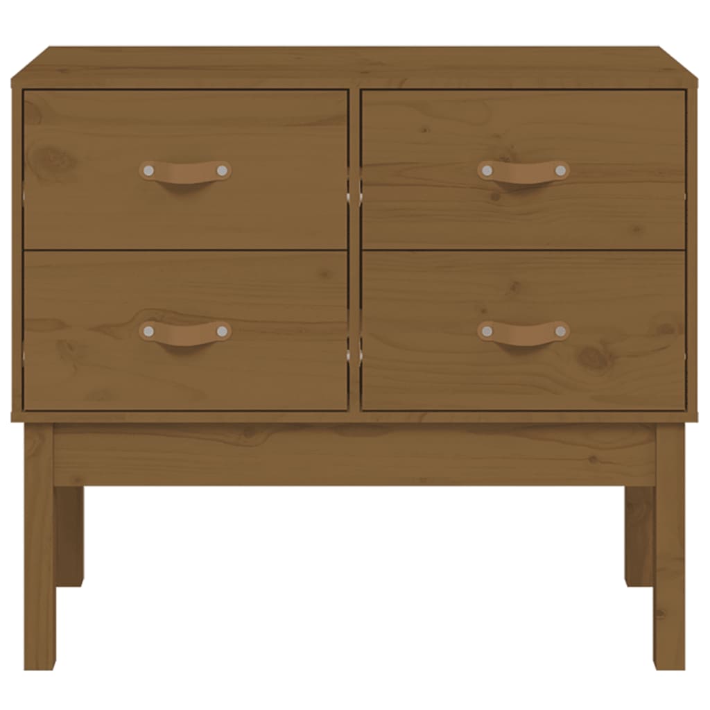 Kommode Honningbrun 90x40x78 cm heltre furu