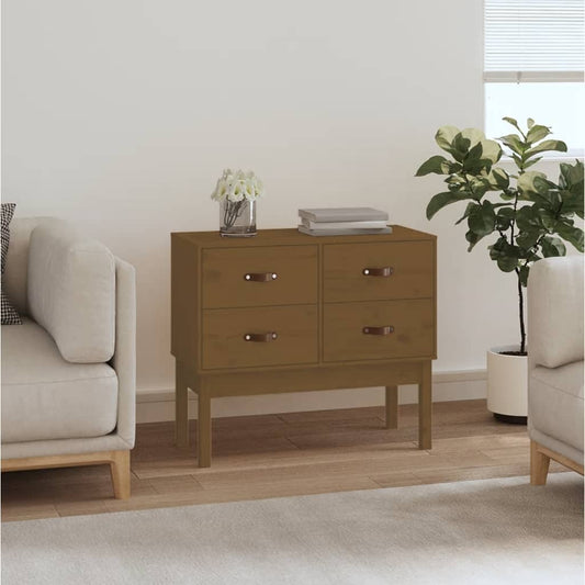 Kommode Honningbrun 90x40x78 cm heltre furu
