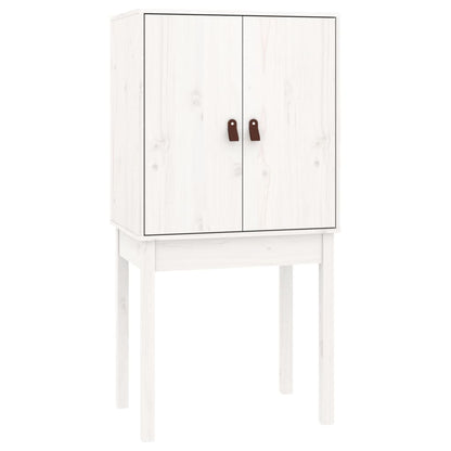 Vitrineskap Hvit 60x40x120 cm heltre furu