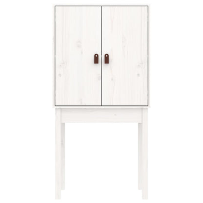 Vitrineskap Hvit 60x40x120 cm heltre furu