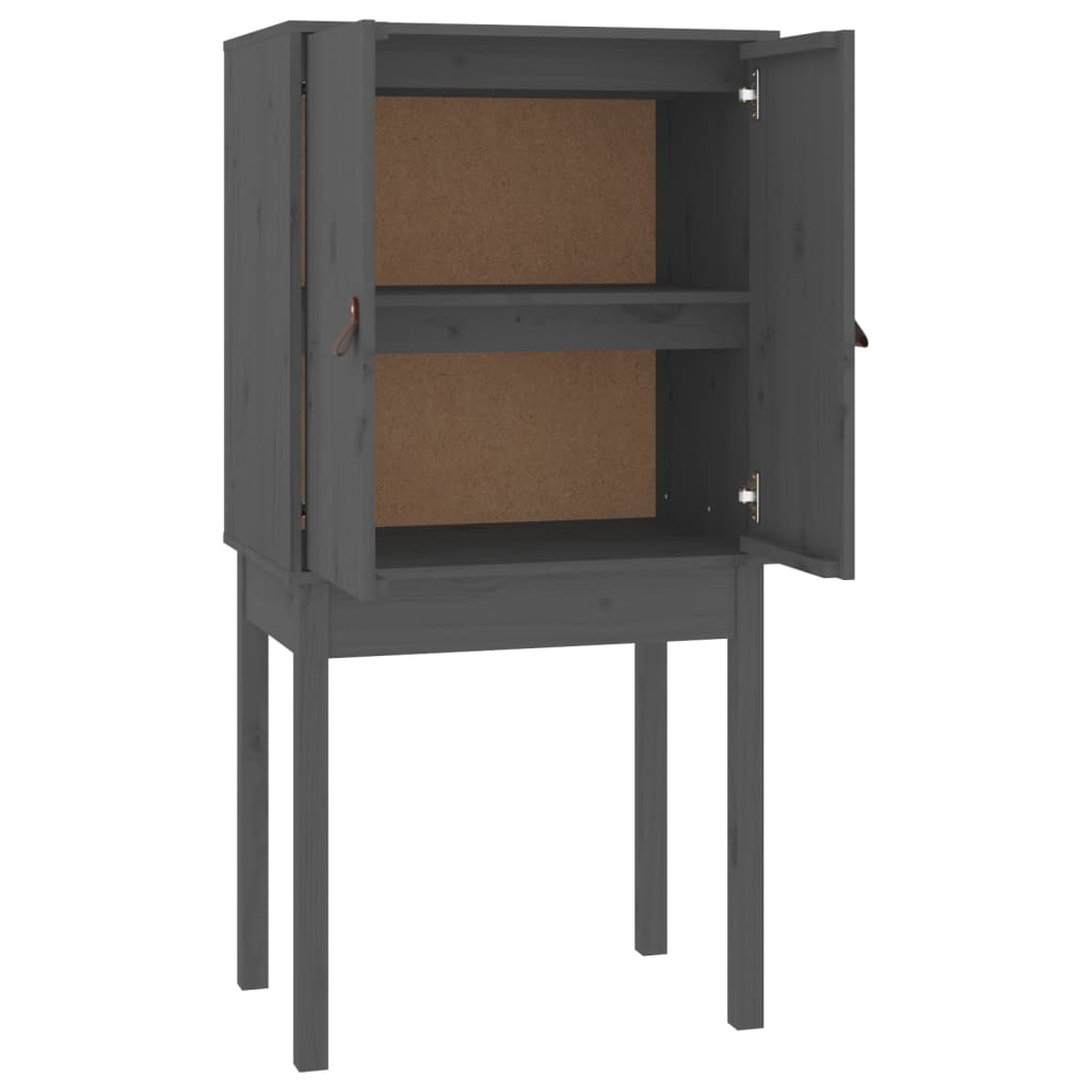 Skap Grå 60x40x120 cm heltre furu