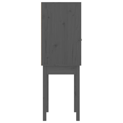 Skap Grå 60x40x120 cm heltre furu