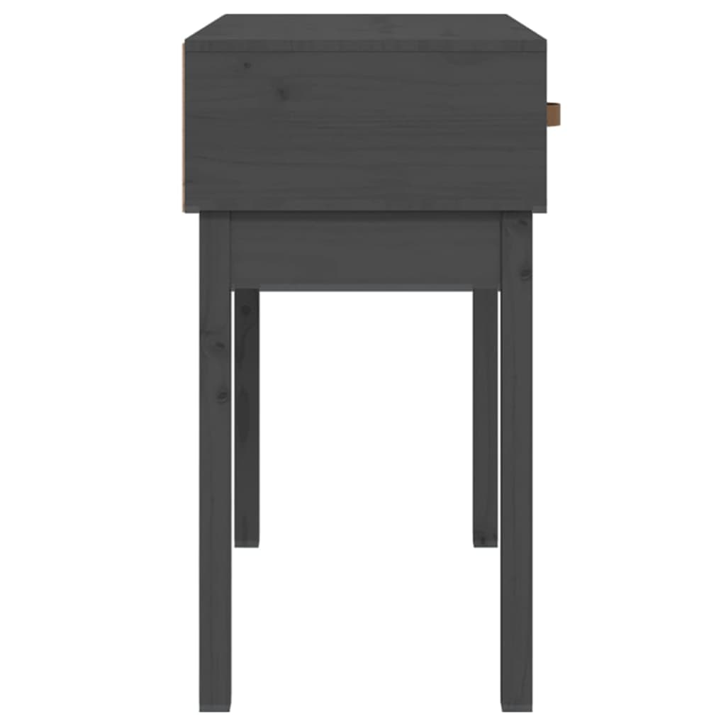 Avlastningsbord konsollbord Grå 76,5x40x75 cm heltre furu