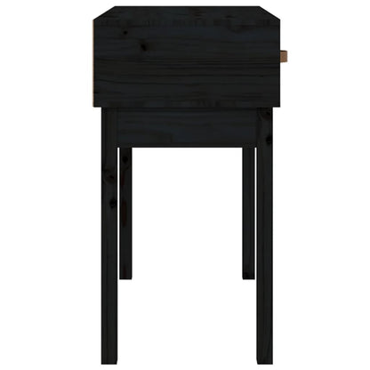Avlastningsbord Konsollbord Svart 76,5x40x75 cm heltre furu