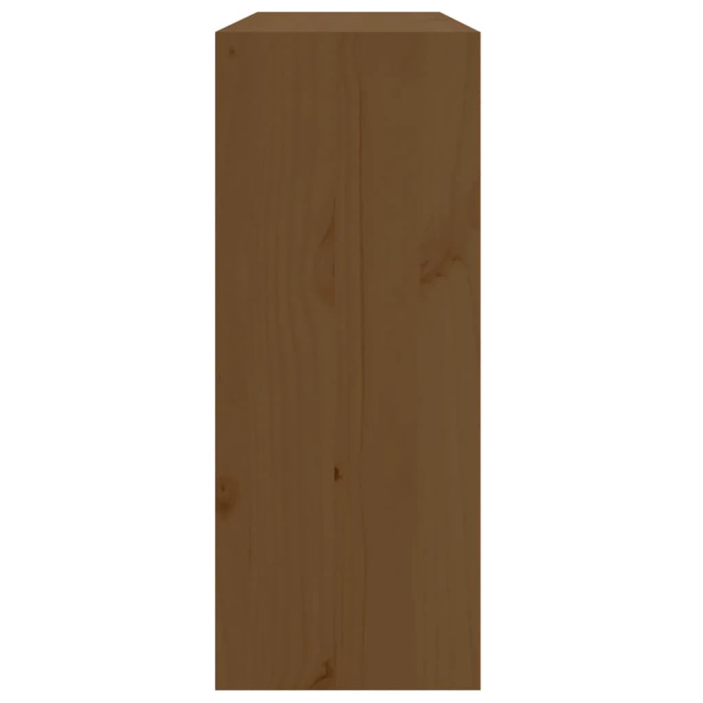 Vinstativ Vinhylle Honningbrun 62x25x62 cm heltre furu