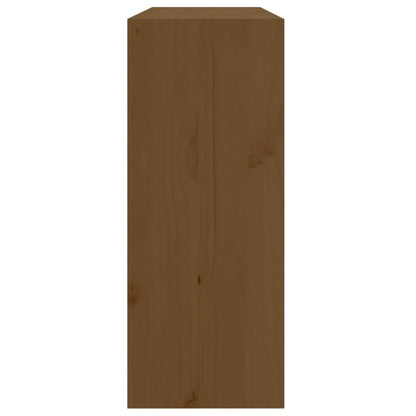 Vinstativ Vinhylle Honningbrun 62x25x62 cm heltre furu