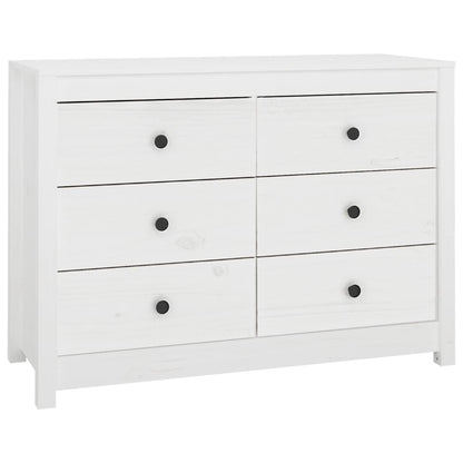 Kommode Hvit 100x40x72 cm heltre furu