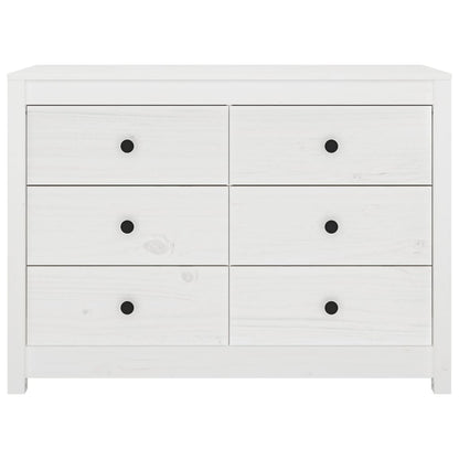 Kommode Hvit 100x40x72 cm heltre furu
