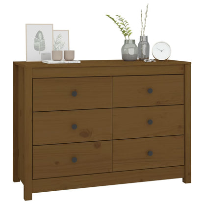 Skap Brun honningbrun 100x40x72 cm heltre furu