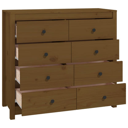 Kommode Honningbrun 100x40x90 cm heltre furu