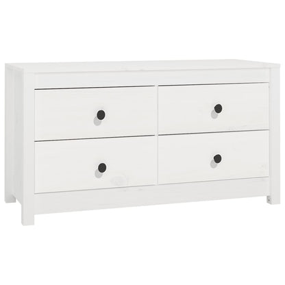 Kommode Hvit 100x40x54 cm heltre furu