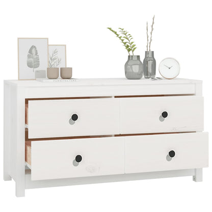 Kommode Hvit 100x40x54 cm heltre furu