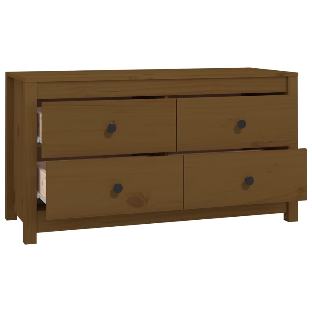 Kommode Honningbrun 100x40x54 cm heltre furu