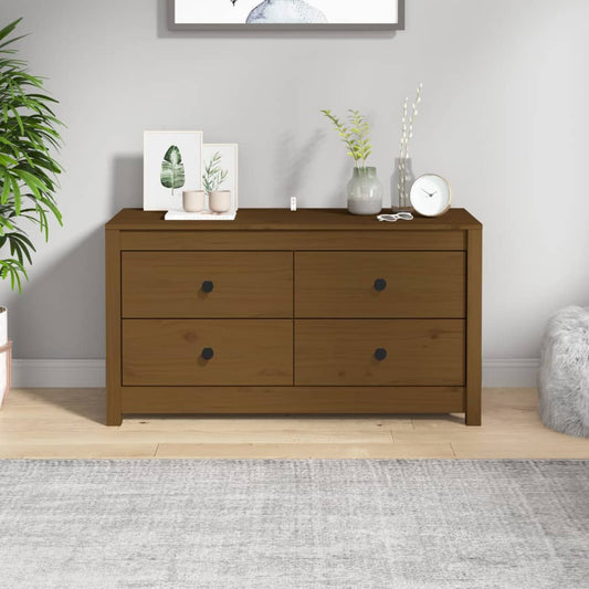 Kommode Honningbrun 100x40x54 cm heltre furu