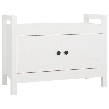 Sittebenk Gangbenk Hvit 80x40x60 cm heltre furu