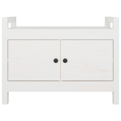 Sittebenk Gangbenk Hvit 80x40x60 cm heltre furu