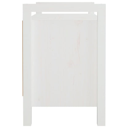 Sittebenk Gangbenk Hvit 80x40x60 cm heltre furu