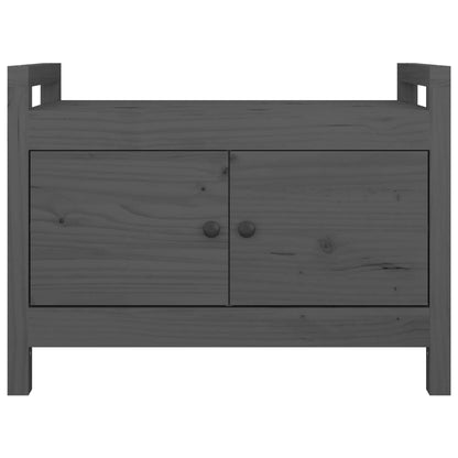 Sittebenk Gangbenk Grå 80x40x60 cm heltre furu