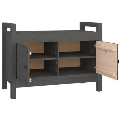 Sittebenk Gangbenk Grå 80x40x60 cm heltre furu