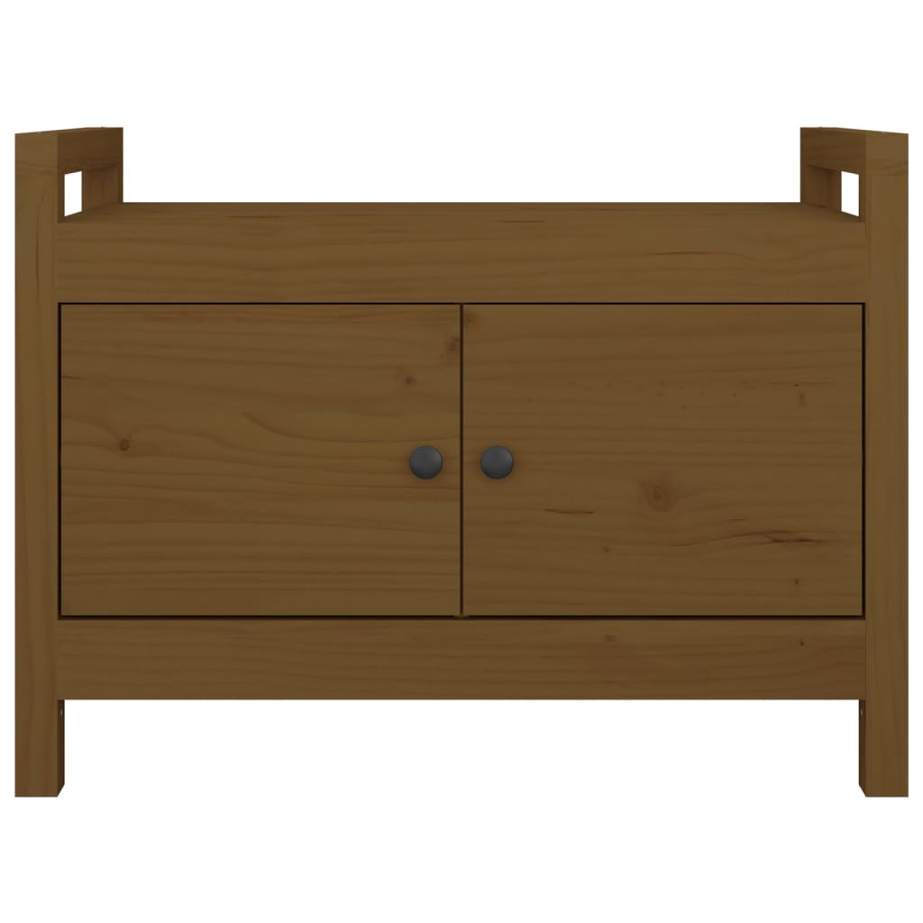 Sittebenk Gangbenk Honningbrun 80x40x60 cm heltre furu