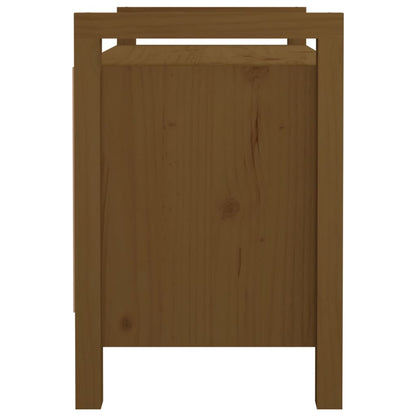Sittebenk Gangbenk Honningbrun 80x40x60 cm heltre furu
