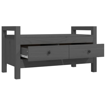 Sittebenk Gangbenk Grå 80x40x43 cm heltre furu