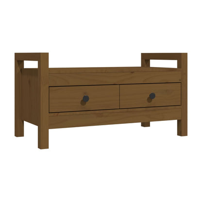 Sittebenk Gangbenk Honningbrun 80x40x43 cm heltre furu