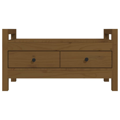 Sittebenk Gangbenk Honningbrun 80x40x43 cm heltre furu