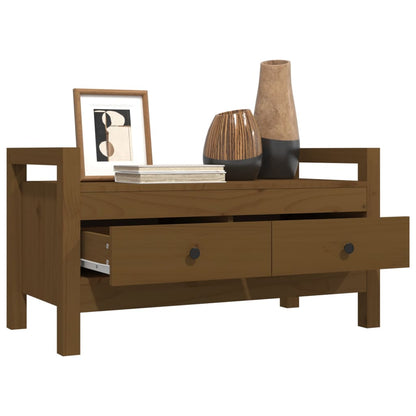 Sittebenk Gangbenk Honningbrun 80x40x43 cm heltre furu