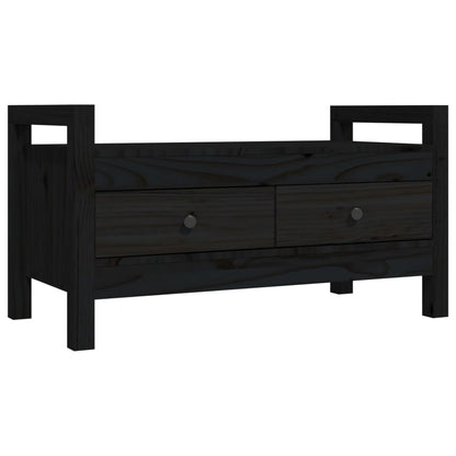Sittebenk Gangbenk Svart 80x40x43 cm heltre furu