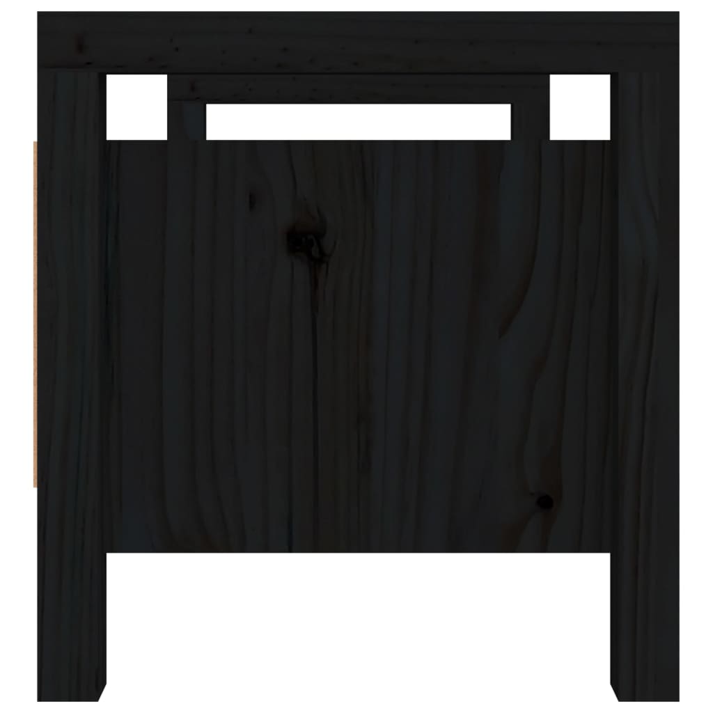 Sittebenk Gangbenk Svart 80x40x43 cm heltre furu