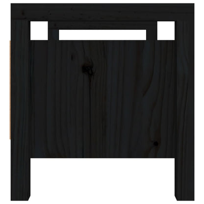 Sittebenk Gangbenk Svart 80x40x43 cm heltre furu
