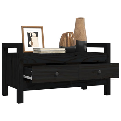 Sittebenk Gangbenk Svart 80x40x43 cm heltre furu