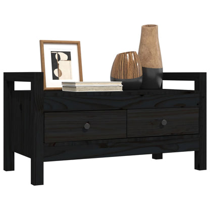 Sittebenk Gangbenk Svart 80x40x43 cm heltre furu