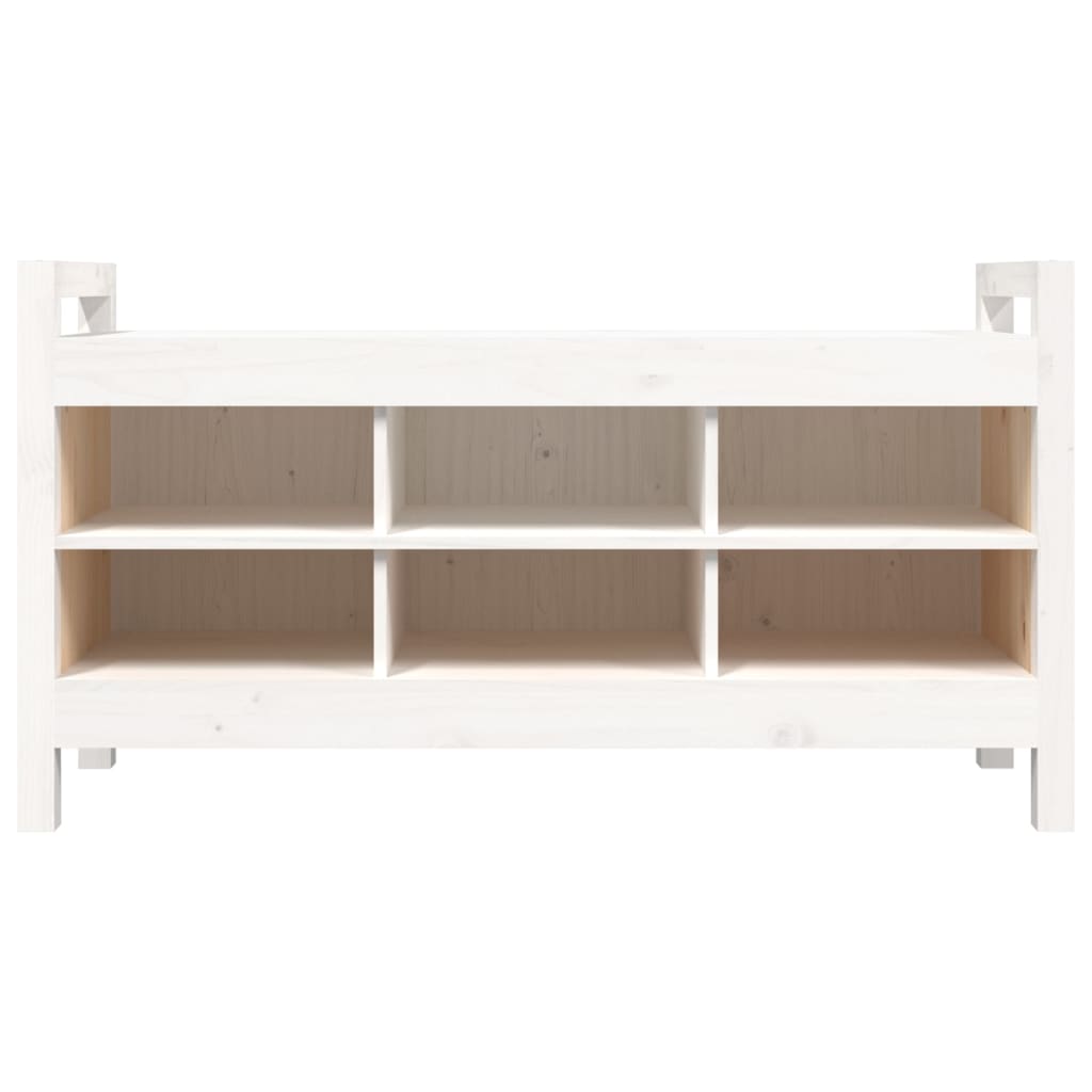 Sittebenk Gangbenk hvit 110x40x60 cm heltre furu
