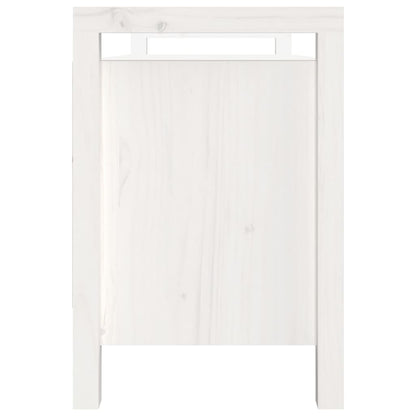 Skoskap Skohylle Skobenk Hvit Gangbenk 110x40x60 cm heltre furu