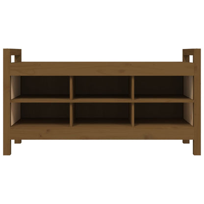 Sittebenk Gangbenk Honningbrun 110x40x60 cm heltre furu