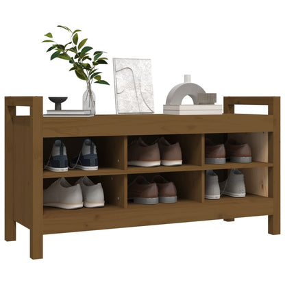 Sittebenk Gangbenk Honningbrun 110x40x60 cm heltre furu