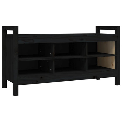 Sittebenk Gangbenk Svart 110x40x60 cm heltre furu