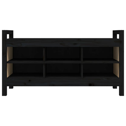 Sittebenk Gangbenk Svart 110x40x60 cm heltre furu