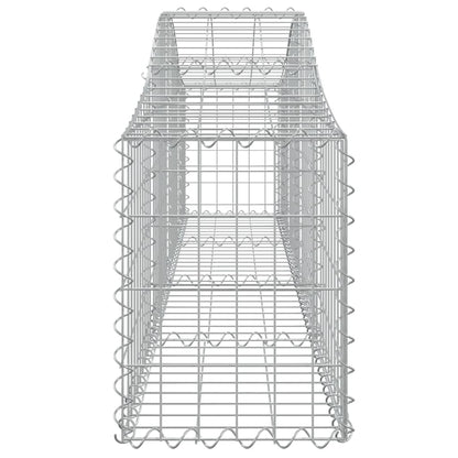 Gabionkurver buede 20 stk 200x30x40/60 cm galvanisert jern