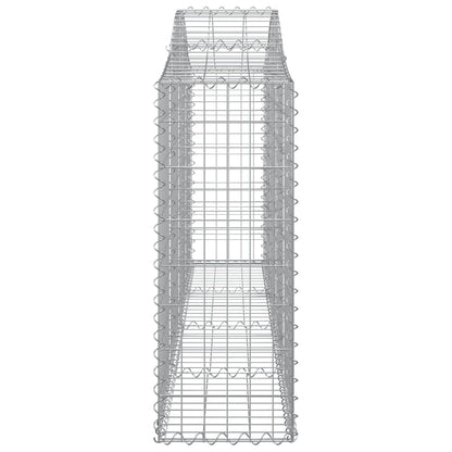 Gabionkurver buede 25 stk 200x30x80/100 cm galvanisert jern