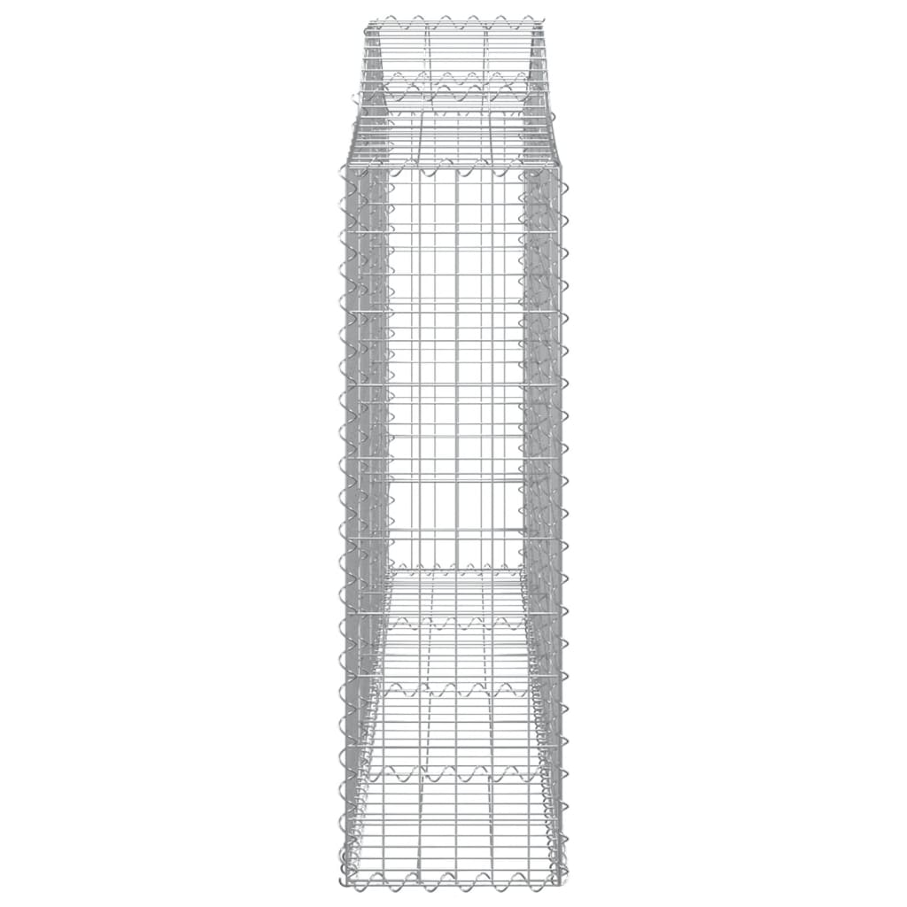 Gabionkurver buede 25 stk 200x30x100/120 cm galvanisert jern