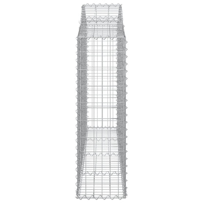 Gabionkurver buede 25 stk 200x30x100/120 cm galvanisert jern