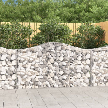 Gabionkurver buede 25 stk 200x30x100/120 cm galvanisert jern