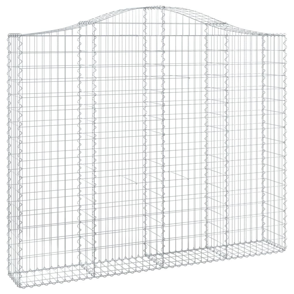 Gabionkurver buede 3 stk 200x30x160/180 cm galvanisert jern