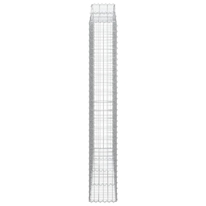 Gabionkurver buede 5 stk 200x30x200/220 cm galvanisert jern
