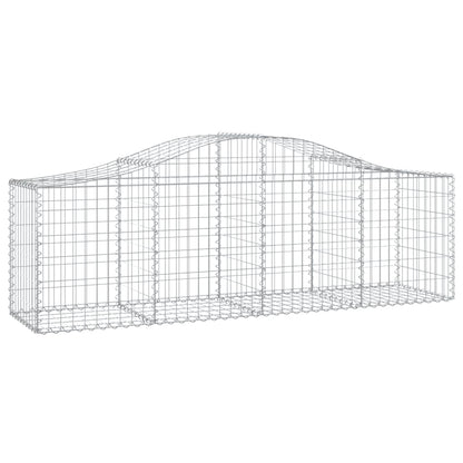 Gabionkurver buede 10 stk 200x50x60/80 cm galvanisert jern