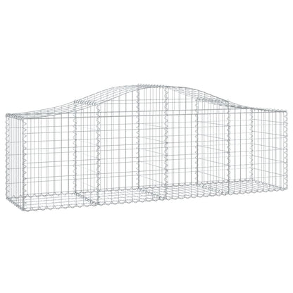 Gabionkurver buede 25 stk 200x50x60/80 cm galvanisert jern